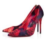 Kate 100 mm Roses Printed Crepe Satin Multicolor