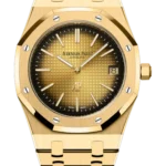 A&P ROYAL OAK "JUMBO" Smoked Yellow Gold-Toned Dial 39mm