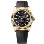 Rolex Sky-Dweller 42mm Yellow Gold Black Dial Oysterflex – 336238