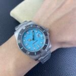 Rolex Submariner Sandblasted DIWF Edition Carbon Bezel Ice Blue Dial