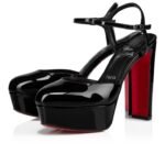 Loo Pump 130 mm Pumps Patent Leather Black