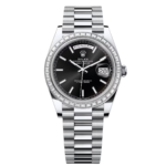 Rolex Day-Date 40mm 228396TBR-0024 Black Dial Diamond Bezel