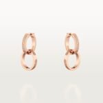 LOVE EARRINGS, MULTIWEAR, HALF-PAVED