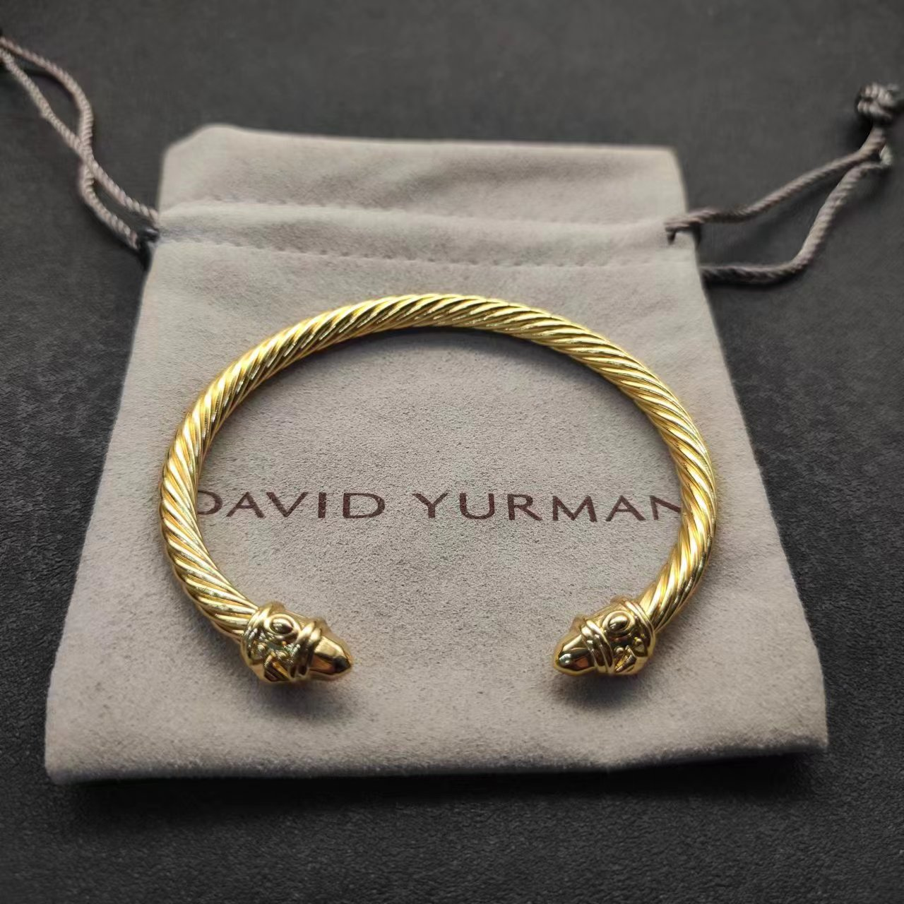 d98cafe8ed51dccc67cc4ccd47fc5b16.png Renaissance® Classic Cable Bracelet gold, 5mm - Image 1