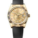 Rolex Sky-Dweller 42mm Yellow Gold Champagne Dial Oysterflex – 336238
