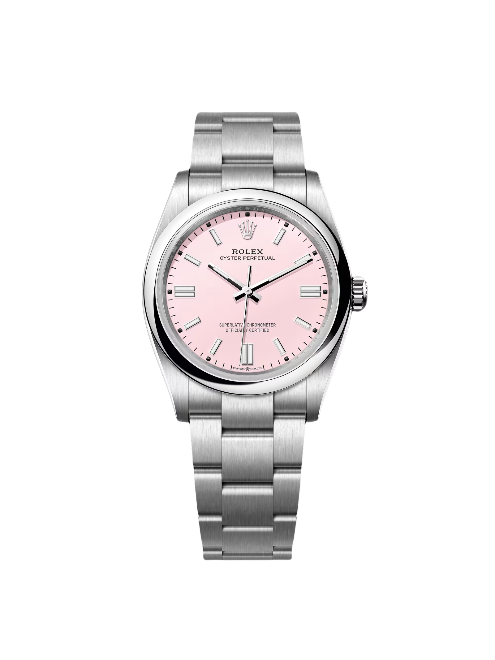 e370e7a4f4fb220a55fbd11ea943e3a7f9ca33363fb978b7d913b5beea8e3580.png Rolex Oyster Perpetual 36mm 126000-0008 Candy Pink Dial Oyster Stainless Steel - Image 1