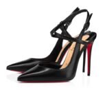 Jenlove 100 mm Strappy Pumps Leather Black