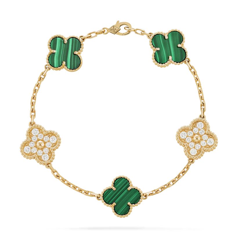 e6942555c79c8a35661087c83b5eb24d.png Vintage Alhambra bracelet, 5 motifs - Image 1