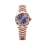 Rolex Lady-Datejust 31mm 279175 Aubergine Diamond-Set Dial President Everose Gold