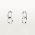 LOVE EARRINGS, MULTIWEAR, HALF-PAVED