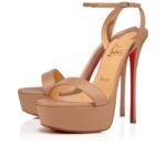 Loubi Queen Alta 150 mm Strappy Sandals Pumps Nappa Leather Blush