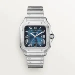 Cartier Santos Large Model Blue WSSA0030