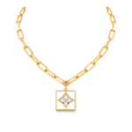 B Blossom Necklace, Yellow Gold, White Mother-Of-Pearl And Diamonds