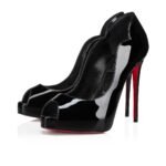 Hot Chick Alta 120 mm Black Patent Leather Pumps