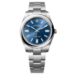 Rolex Oyster Perpetual 41mm 124300-0003 Oyster Perpetual Stainless Steel Blue Index Dial Watch