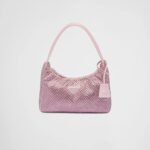 Satin mini-bag with crystals