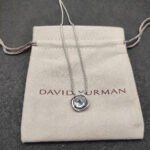 Petite Chatelaine® Necklace Sterling Silver with White Crystal, 10mm