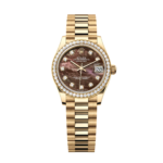 Rolex Datejust m278288RBR-0032 Black Mother-of-Pearl 31mm Dial President Bracelet Watch