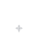 Star Blossom Stud, White Gold And Diamonds - Per Unit