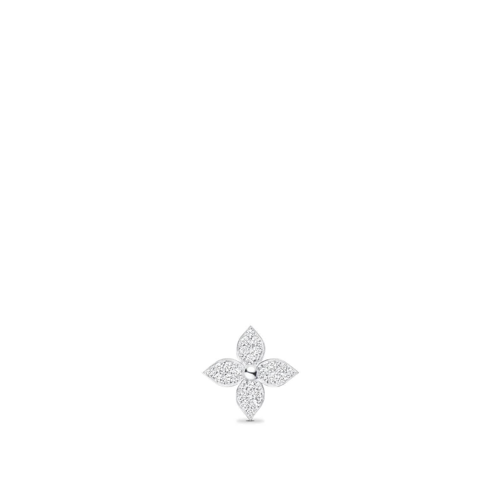 f6fa79c88d5ac917e91acc879a70f991.png Star Blossom Stud, White Gold And Diamonds - Per Unit - Image 1