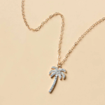 Palm Tree Charm Necklace