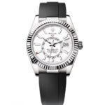 Rolex Sky-Dweller 42mm White Gold White Dial Oysterflex – 336239