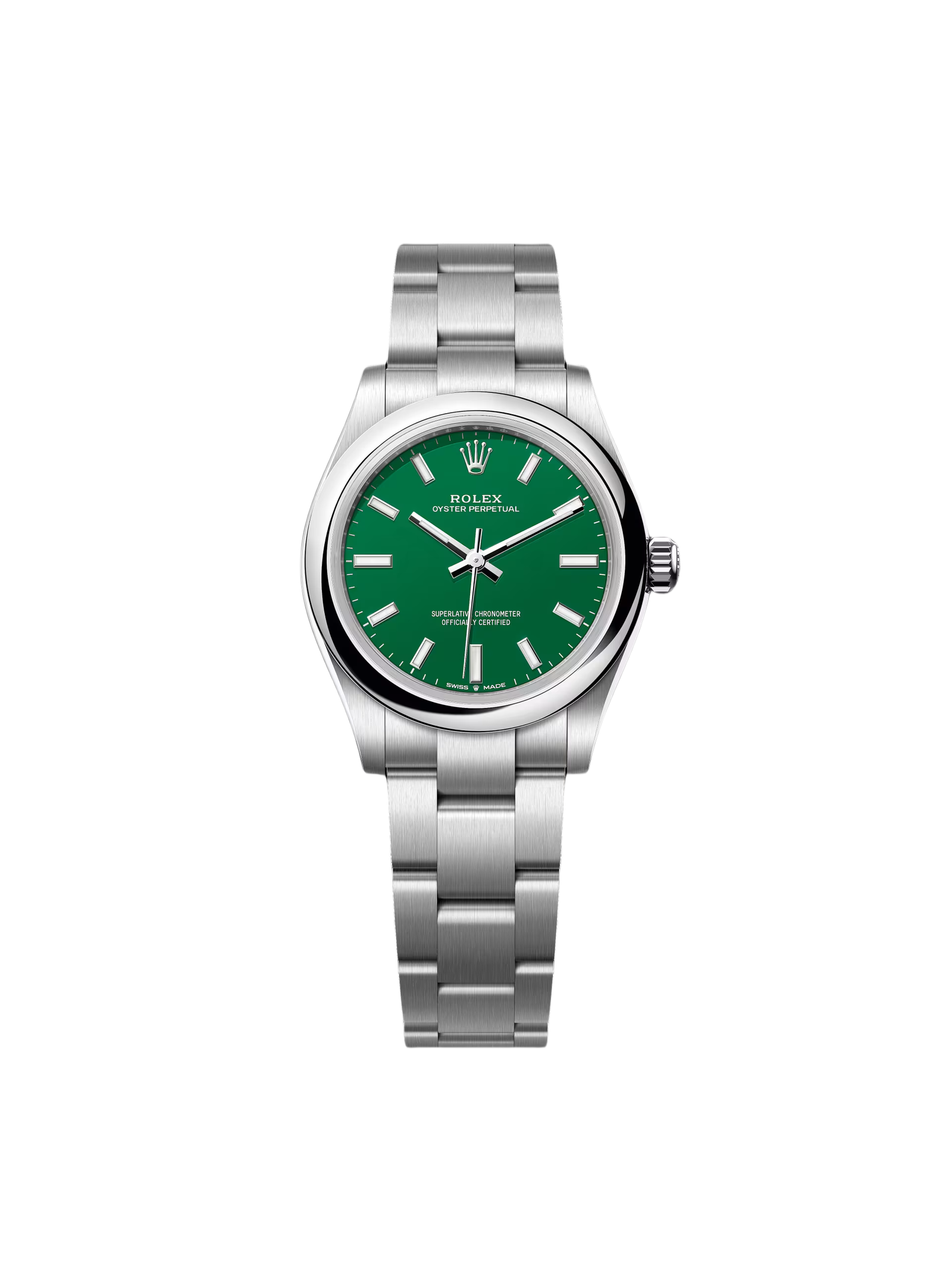 fc8c57e76b50a5661ec88f840374bec0b0307f3150ab445ac3c24bfa8d98e64c.png Rolex Oyster Perpetual 31mm 277200-0006 Green Dial Oyster Bracelet Watch - Image 1