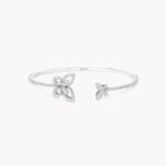 Butterfly Silhouette Open Diamond Bangle