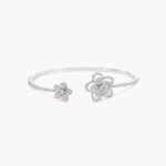 Wild Flower Open Diamond Bangle