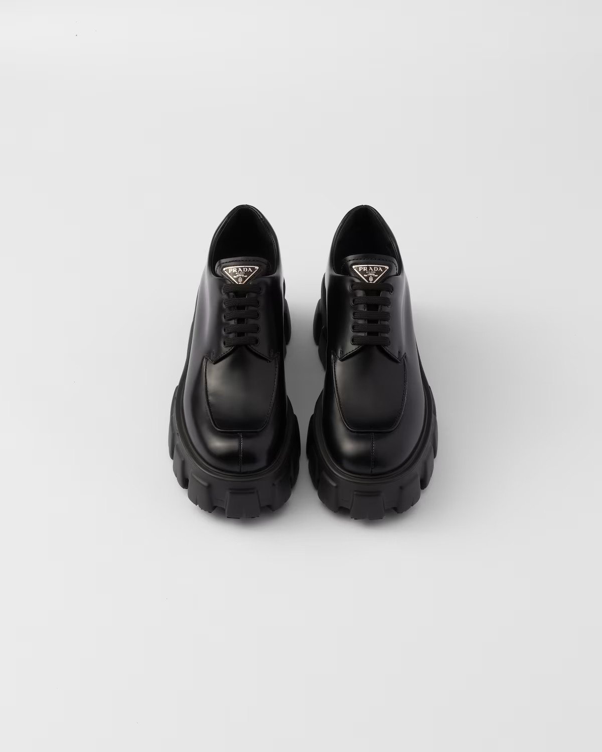 Monolith brushed leather lace-up shoes