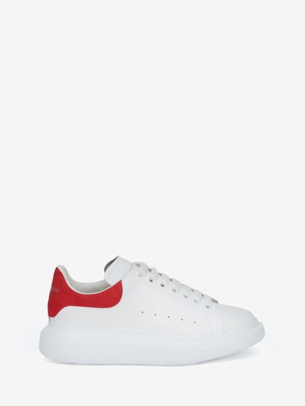 Oversized Sneaker in White/lust Red
