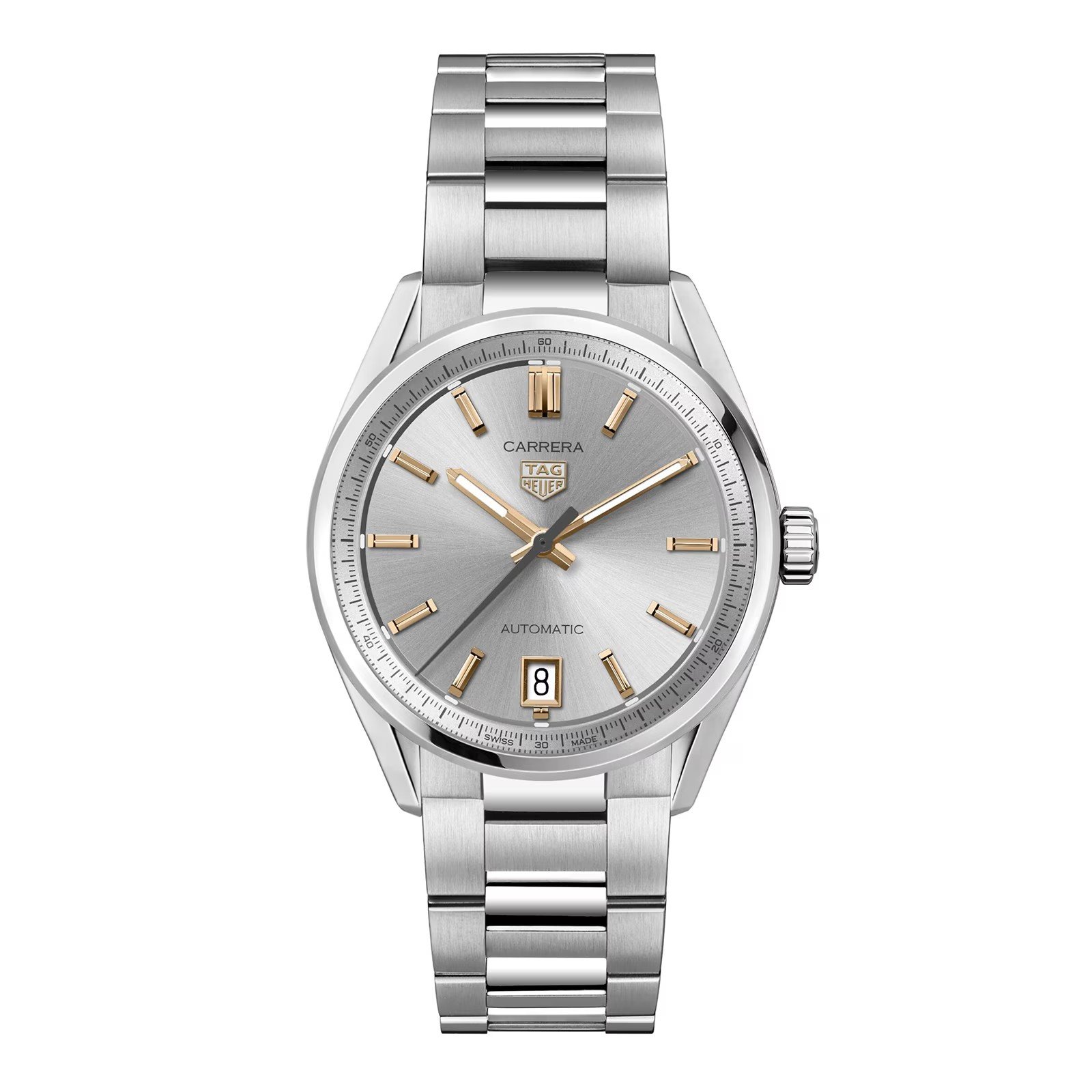Tag Heuer Carrera Date 36mm Unisex Watch Silver WBN2310.BA0001