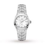 Tag Heuer Link Quartz Date Mother Of Pearl 32mm Ladies Watch WBC1312.BA0600