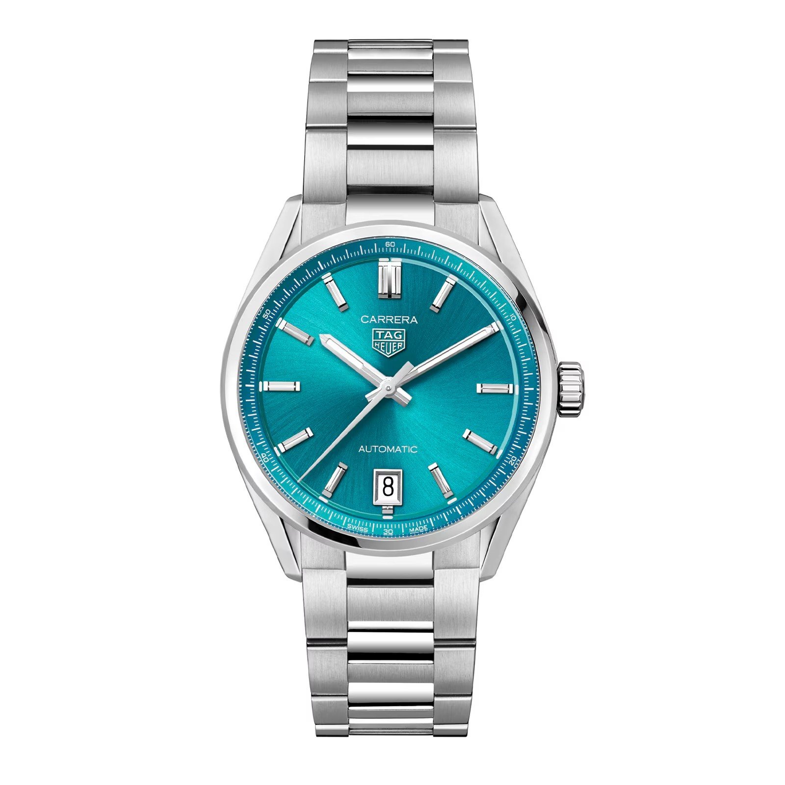 Tag Heuer Carrera Date 36mm Unisex Watch Turquoise WBN2316.BA0001